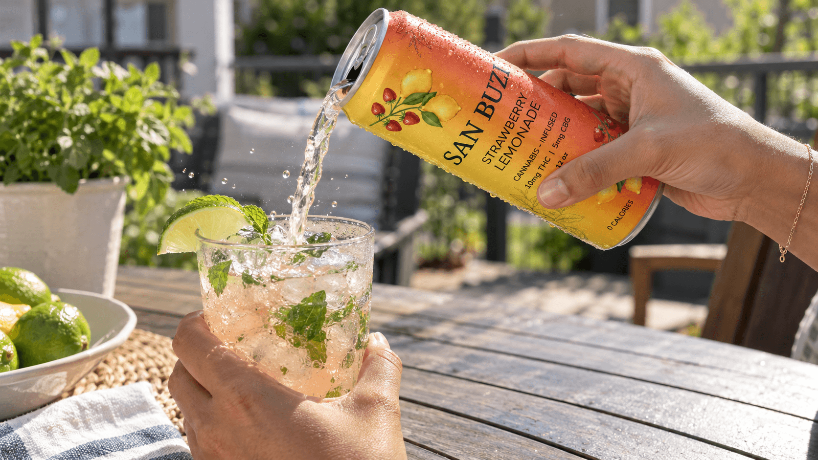 The THC Lemonade Spritz: An Easy Alcohol Alternative Cocktail